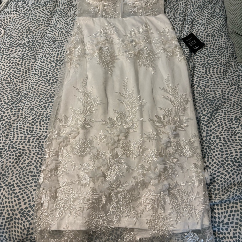 White lulus midi Dress